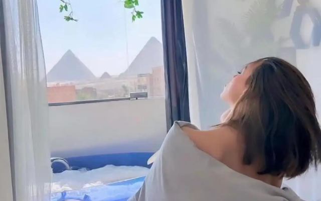 Pharaoh pyramids view