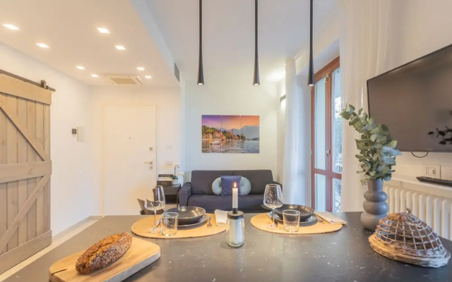 We Lake Como in Argegno