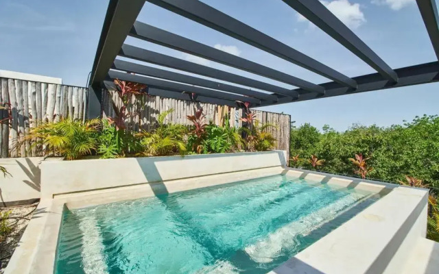 Nuuch Classy PH w/ private Pool/Rooftop, Aldea Zama