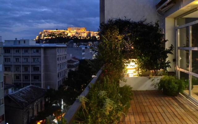 Hidesign Athens Art Loft Penthouse Acropolis View