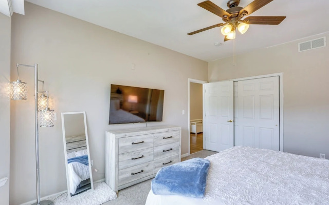 Dock Access + Lake View: Sunrise Beach Escape