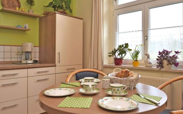Apartment in Mülsen With Balcony, Heating, Garden Furniture