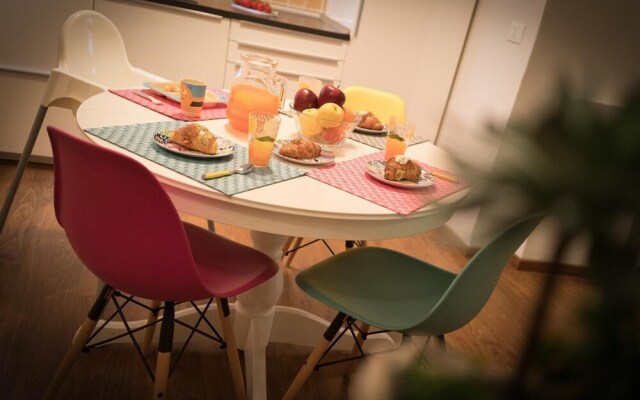 happy apartment in lively area