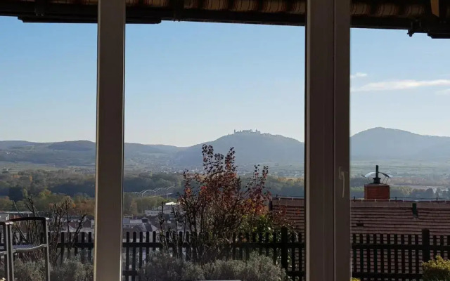 Blick über Krems mit Terrasse