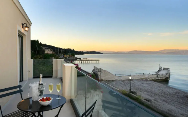 Beachfront Achillion Bay Villa in Corfu