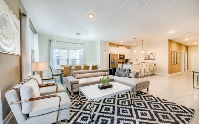 Elegant home with themed bedrooms near Disney