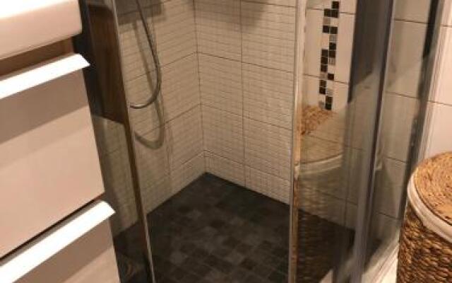 Stylish White and Red Apartments