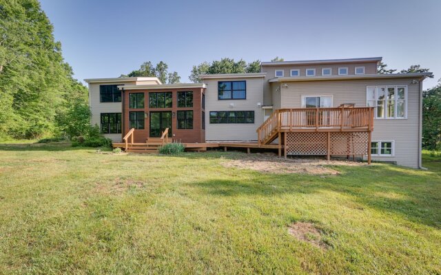 Bright Bluemont Home w/ On-site Pond & Mtn Views!