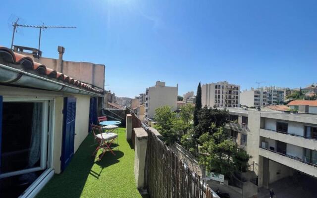 Glob'Trotteur Terrasse Centre-ville FastWifi