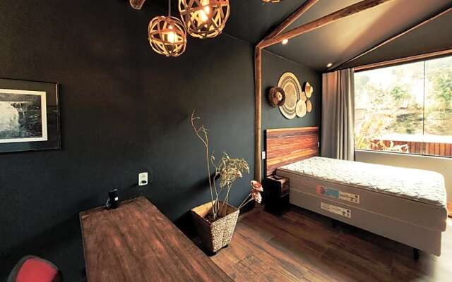 Bangalô Luxo entre lindas cachoeiras