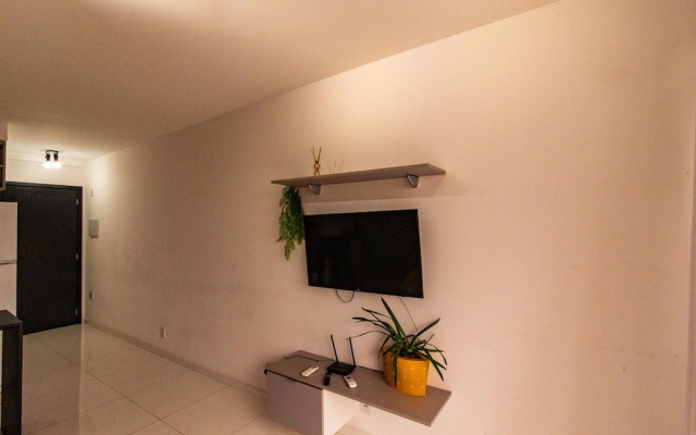 Flat Moderno com Academia e Wi-fi no Tatuap