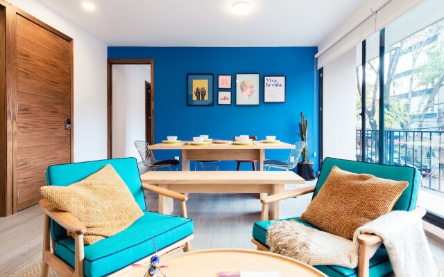 Colorful And Artsy 3Br 2Ba Apt In Roma Norte