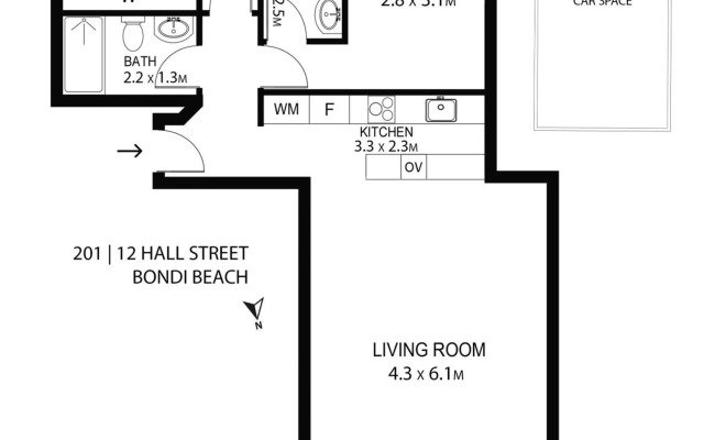 Premium Bondi Beach 2 Bedroom with Beach view and parking