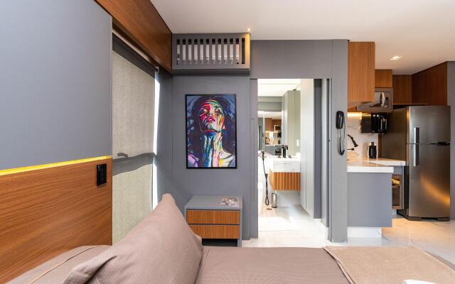 Studio no Oeste em frente a Praça do Sol - SSQ1107