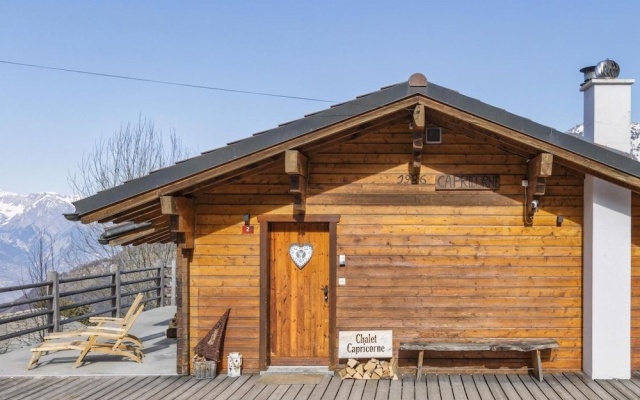 Chalet Capricorne -impeccable Ski in out Chalet With Sauna and Views – Outside – La Tzoumaz