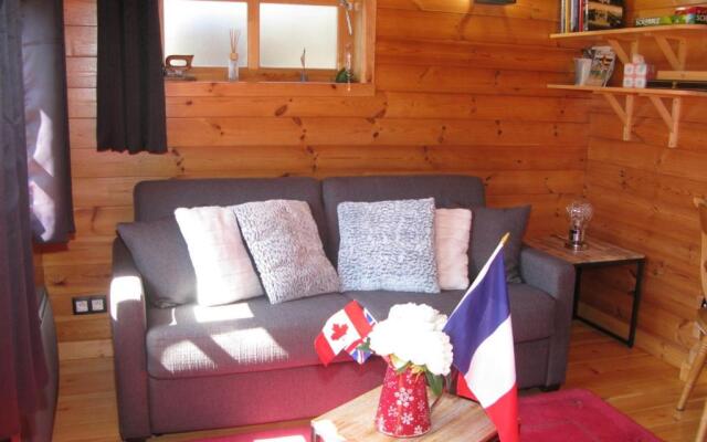 bord de mer, chalet en bois avec tandem