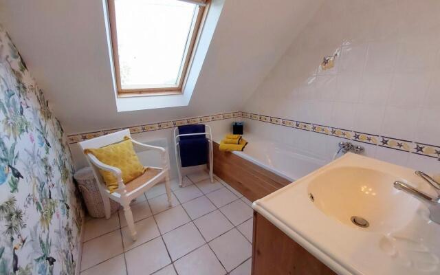 Granite stone house with fireplace, Plouguerneau