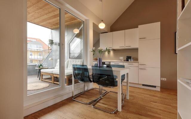 City-Apartment, Balkon & Parkplatz
