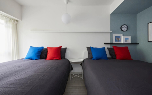 Designer's Apartment 2 bedrooms Shin-OKubo 3minutes walk 緑 – Guest Rooms – Tokyo