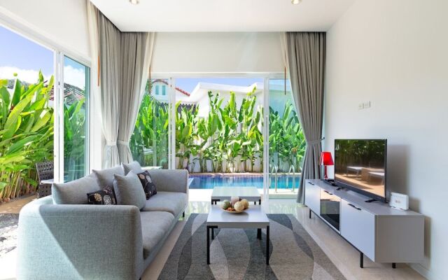 Tropical Stay at 2BR Pool Villa Greens 8