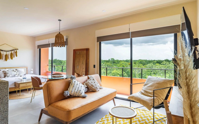 Penthouse Studio with Gym, Swimming-pool, Outdoor BBQ, Aldea Savia