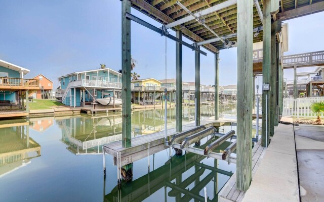 Stilted Galveston Vacation Home w/ Canal Views!