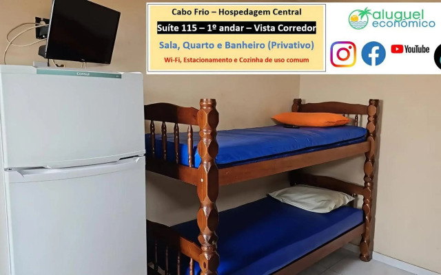 Cabo Frio - Hospedagem Central - Aluguel Economico
