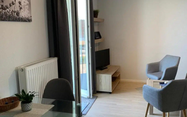 Einraumapartment mit Seeblickbalkon