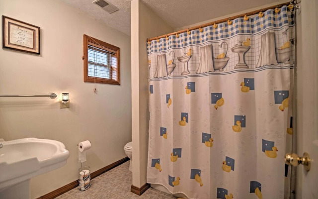 Riverfront Elkins Home w/ Fireplace & Deck!