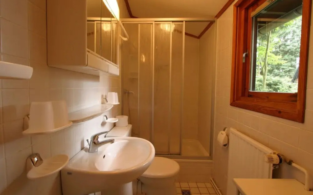 Wooden bungalow with oven, in Oberharz near a lake