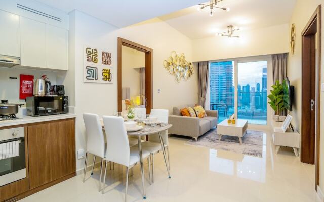 Tanin - Fabulous Apt With Burj Khalifa View From Balcony