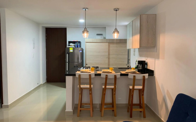 Precioso apartamento con piscina.