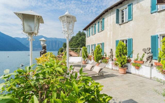 Terrace on Orrido di Nesso Waterfall
