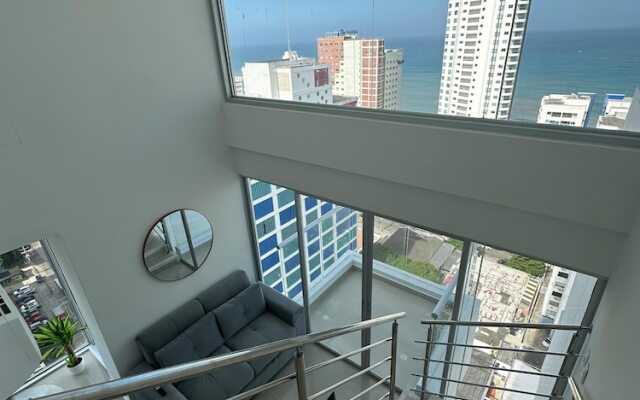 Apartamento loft de 1hab vista al mar