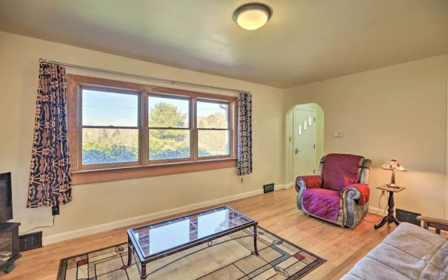 Quaint Creekside Home w/ Spacious Deck & Yard