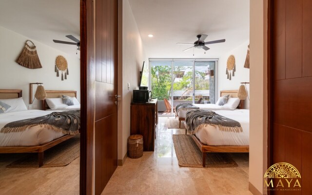 NHOA 207A Lux 2BR Condo Pool View in Aldea Zama