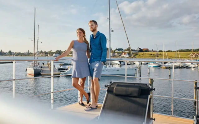 Houseboat in Egernsund at the Marina Minde