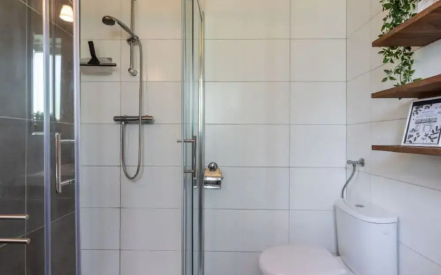 Forest Lodge in Nature With Pond Views