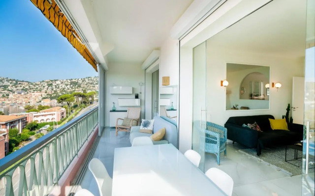 Vue mer exceptionnelle entre Nice et Monaco