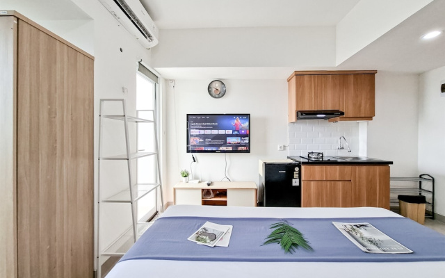 Compact White Studio At Cisauk Point Apartment