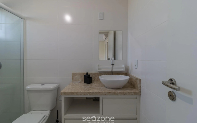 Apt Garden com churrasqueira 550m da praia CLG0001