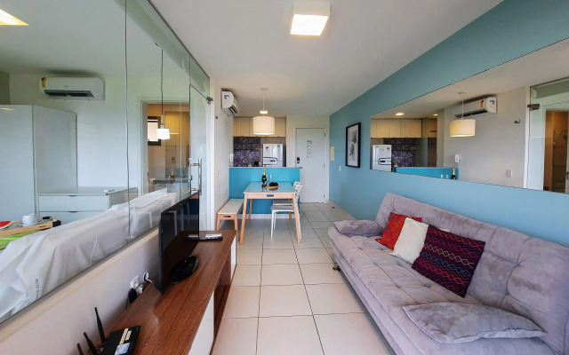 VG Sun Cumbuco Flat com Incrível Vista Mar