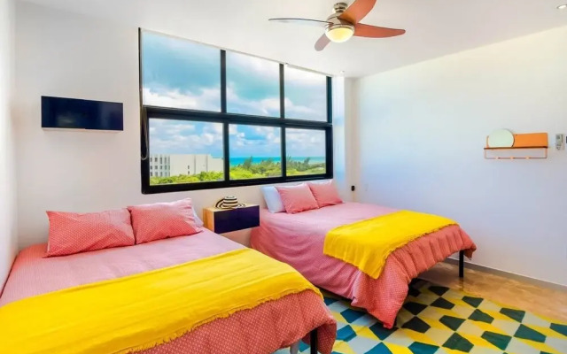 3BR Modern Penthouse!own Rooftop Pool!min to Beach