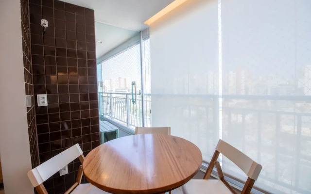 Apto Confort vel com Wi-fi e Churrasqueira