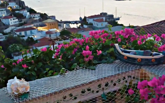 Panoramic Views Home in Hydra, Greece
