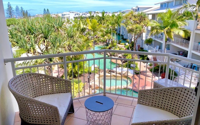 Ocean and Pool View at Alex Beach Resort , Unit 445 – Outside – Alexandra Headland