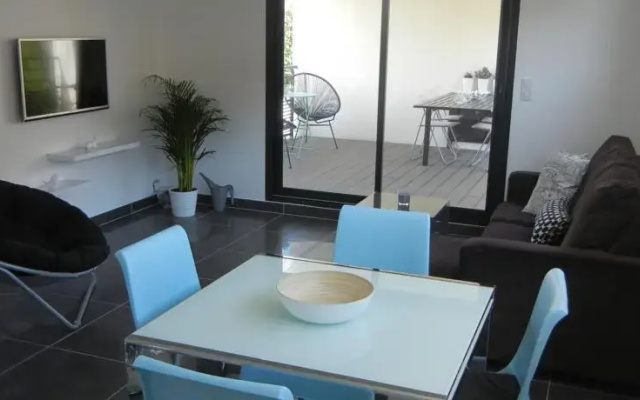 Appartement la Pompignane avec jardin et terrasse