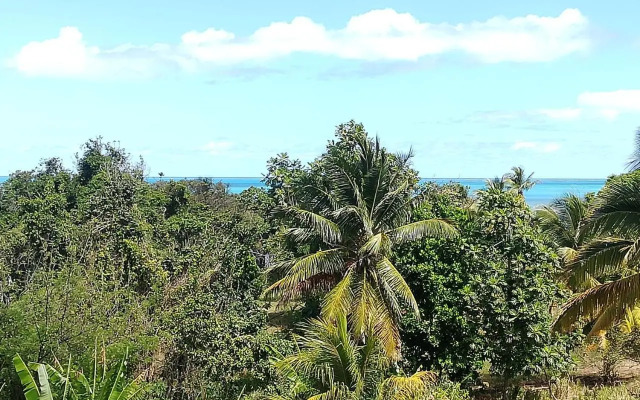 Haut de villa avec vue sur la mer