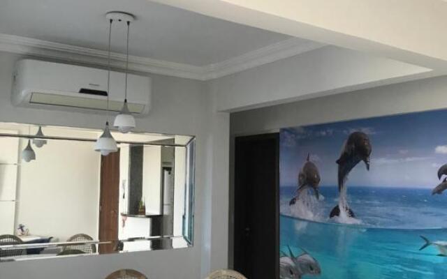 Lindo apartamento com vista para o mar