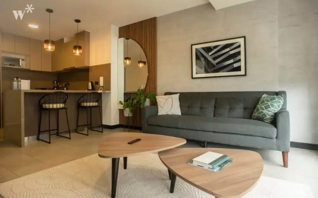 w Modern 1BR in Exclusive San Isidro
